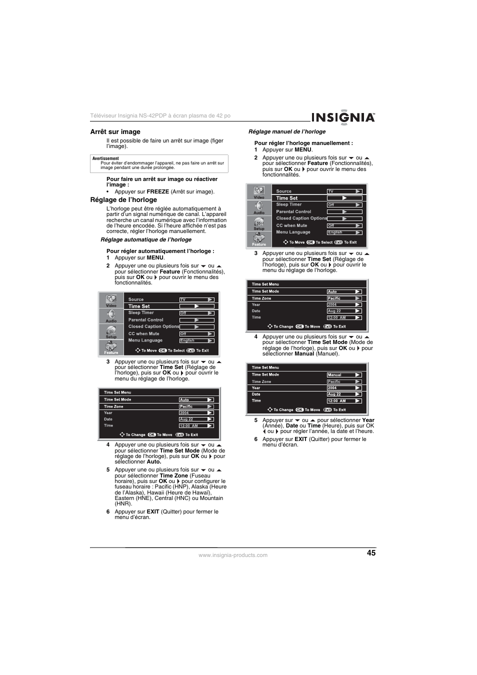 Insignia NS-42PDP User Manual | Page 45 / 88