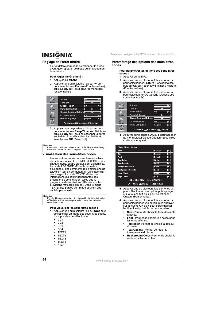 Insignia NS-42PDP User Manual | Page 46 / 88