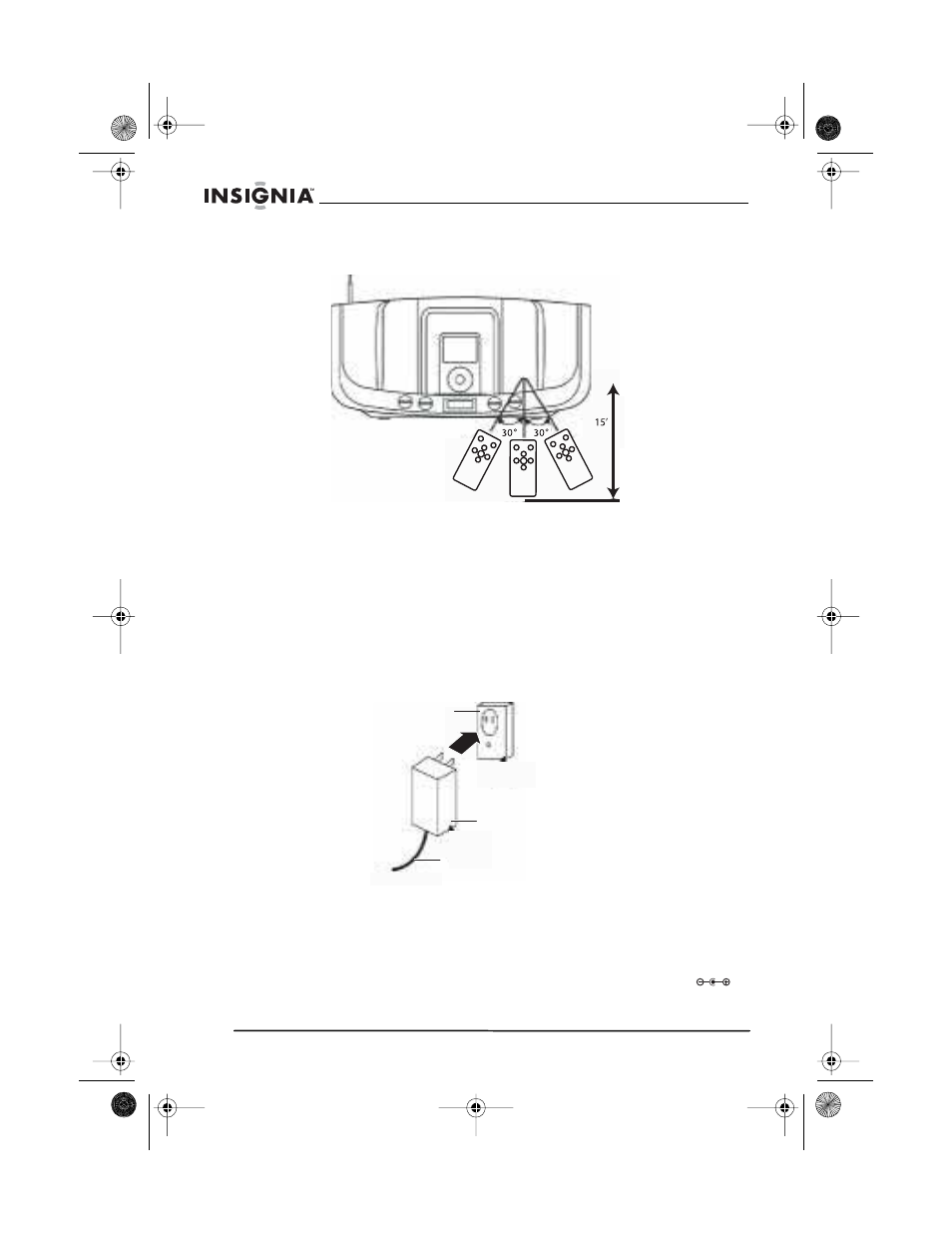 Using the remote control, Power source, Ac connection | Insignia NS-B2113 User Manual | Page 8 / 62