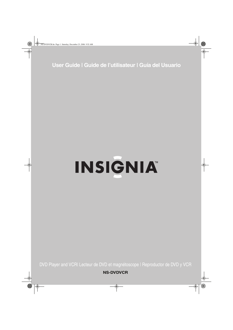 Insignia 55423-3645 User Manual | 78 pages