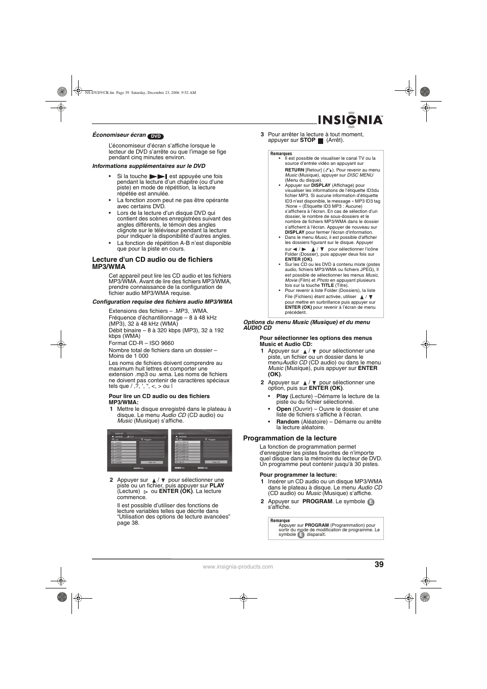 Insignia 55423-3645 User Manual | Page 39 / 78