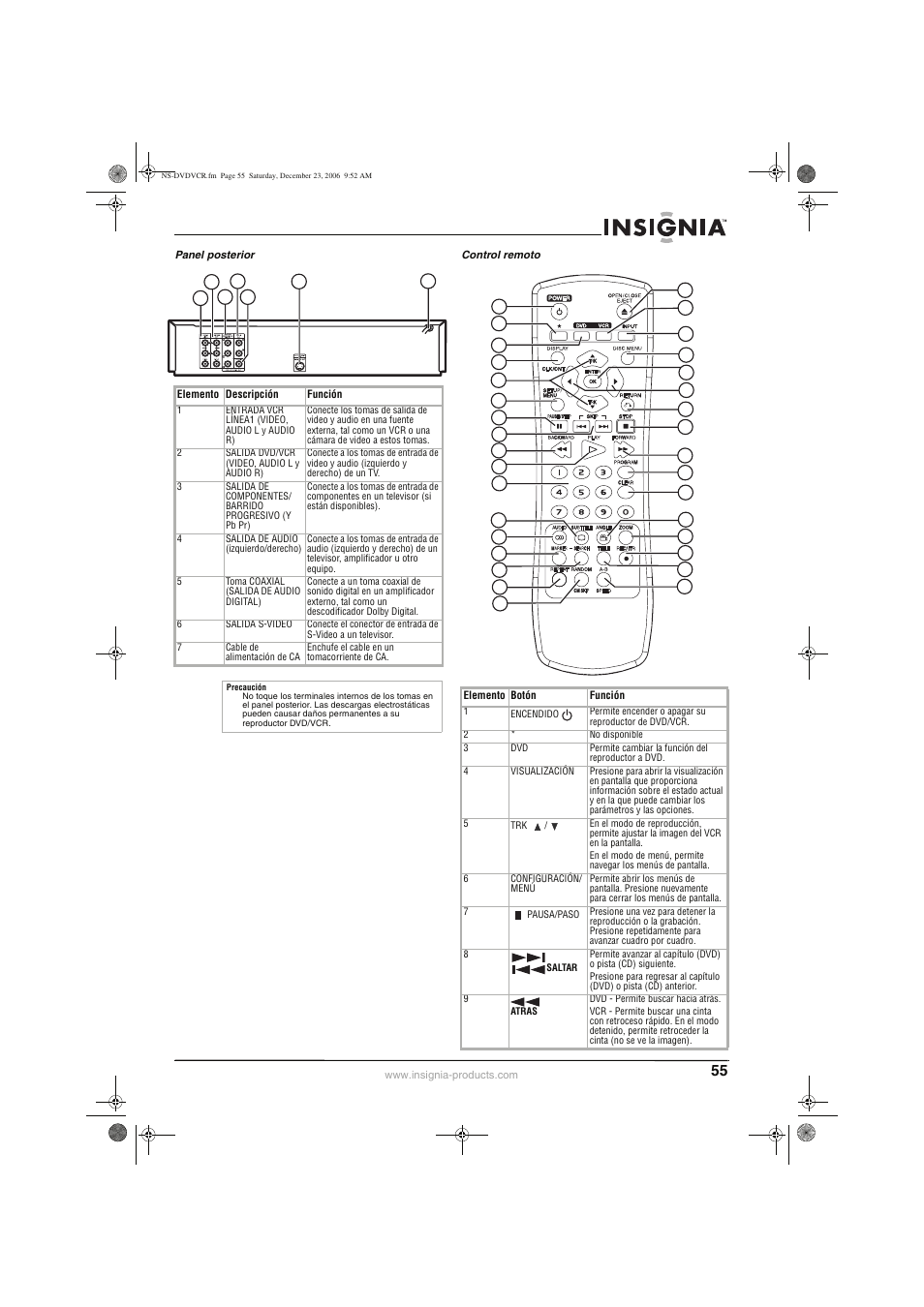 Insignia 55423-3645 User Manual | Page 55 / 78