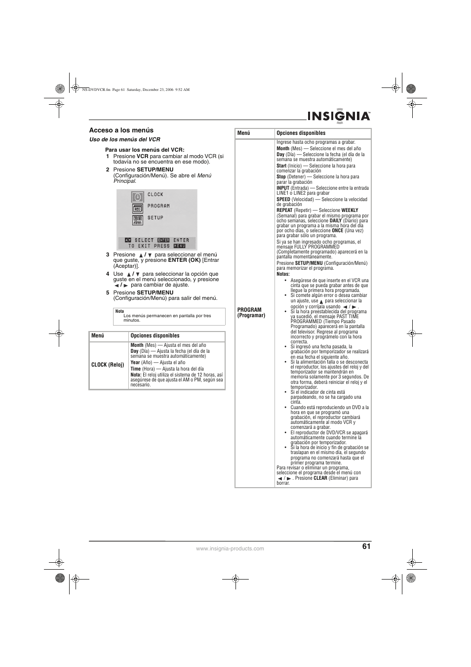 Insignia 55423-3645 User Manual | Page 61 / 78