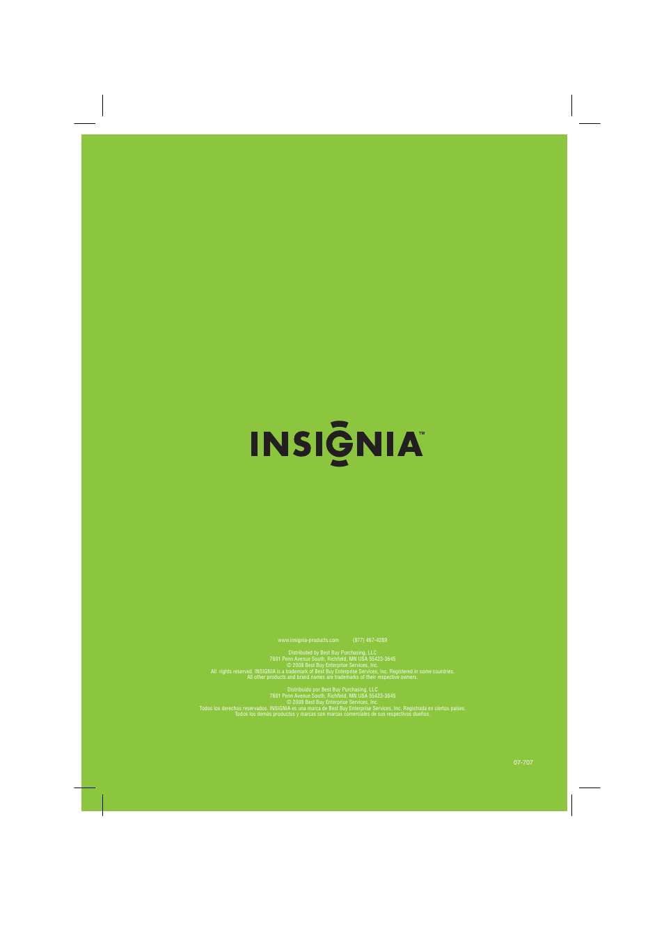 Insignia NS-LCD15-09 User Manual | Page 40 / 40