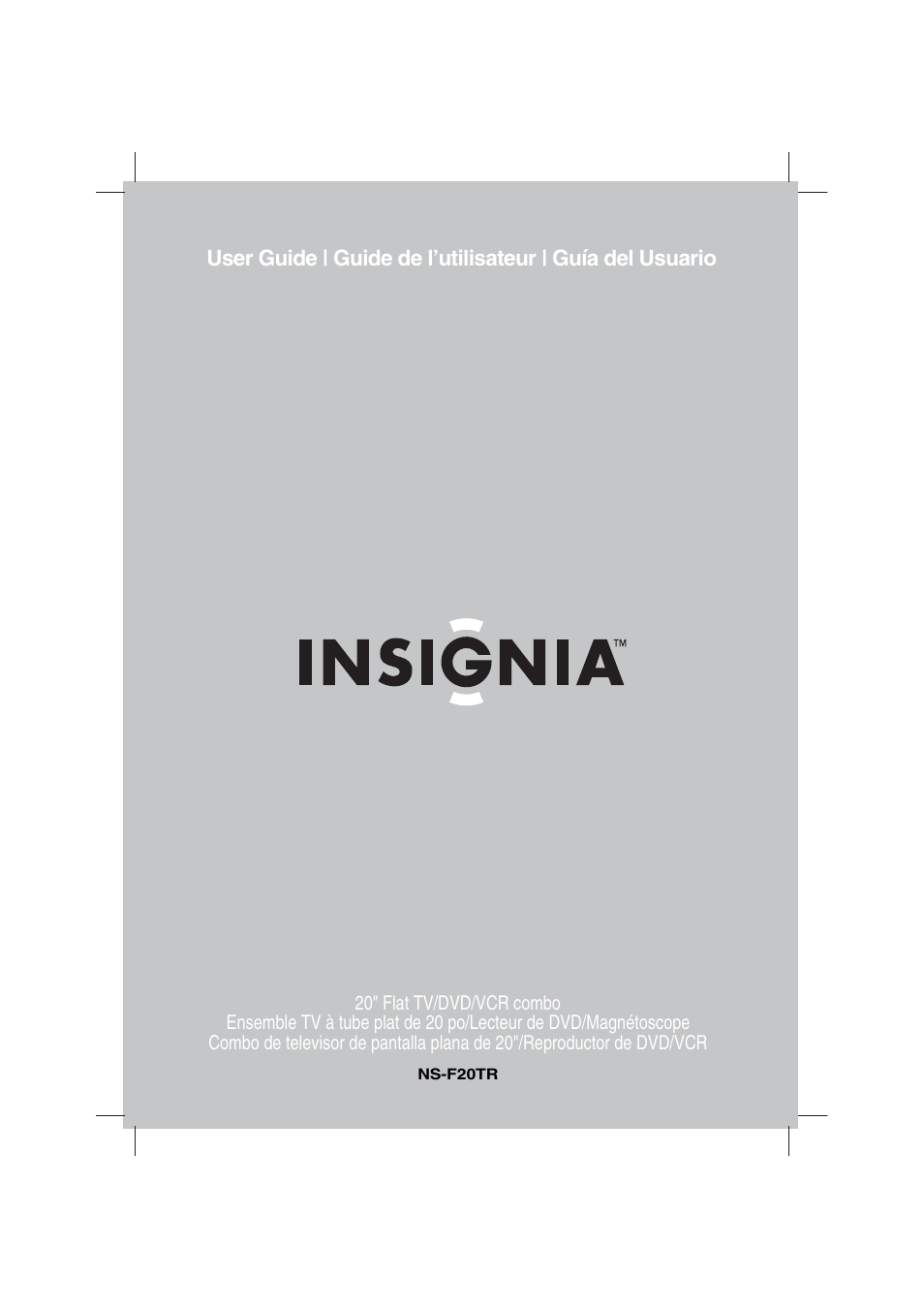 Insignia NS-F20TR User Manual | 112 pages