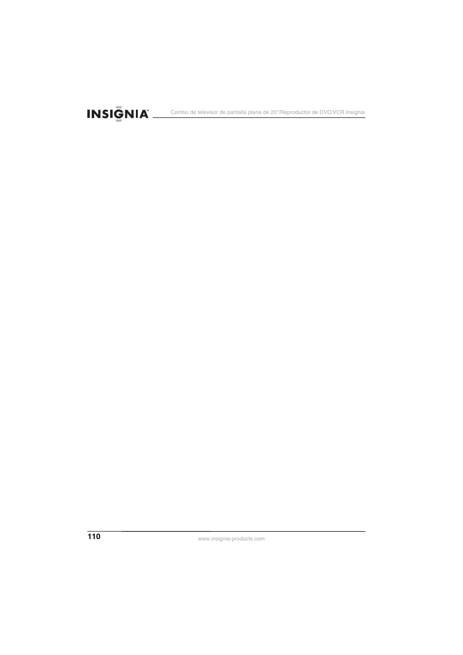 Insignia NS-F20TR User Manual | Page 110 / 112