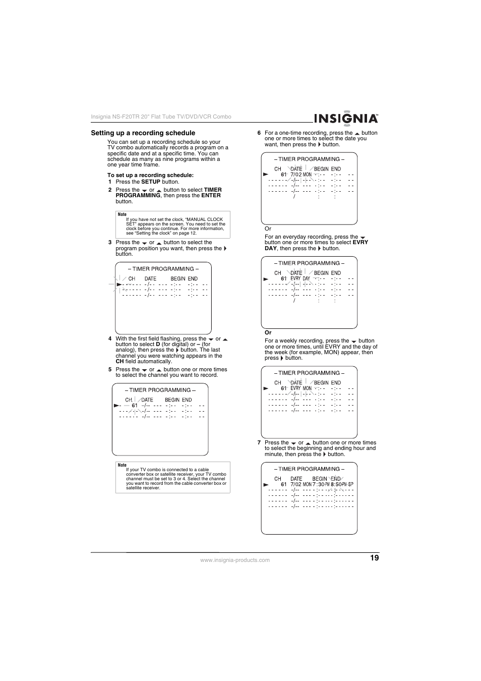 Insignia NS-F20TR User Manual | Page 19 / 112