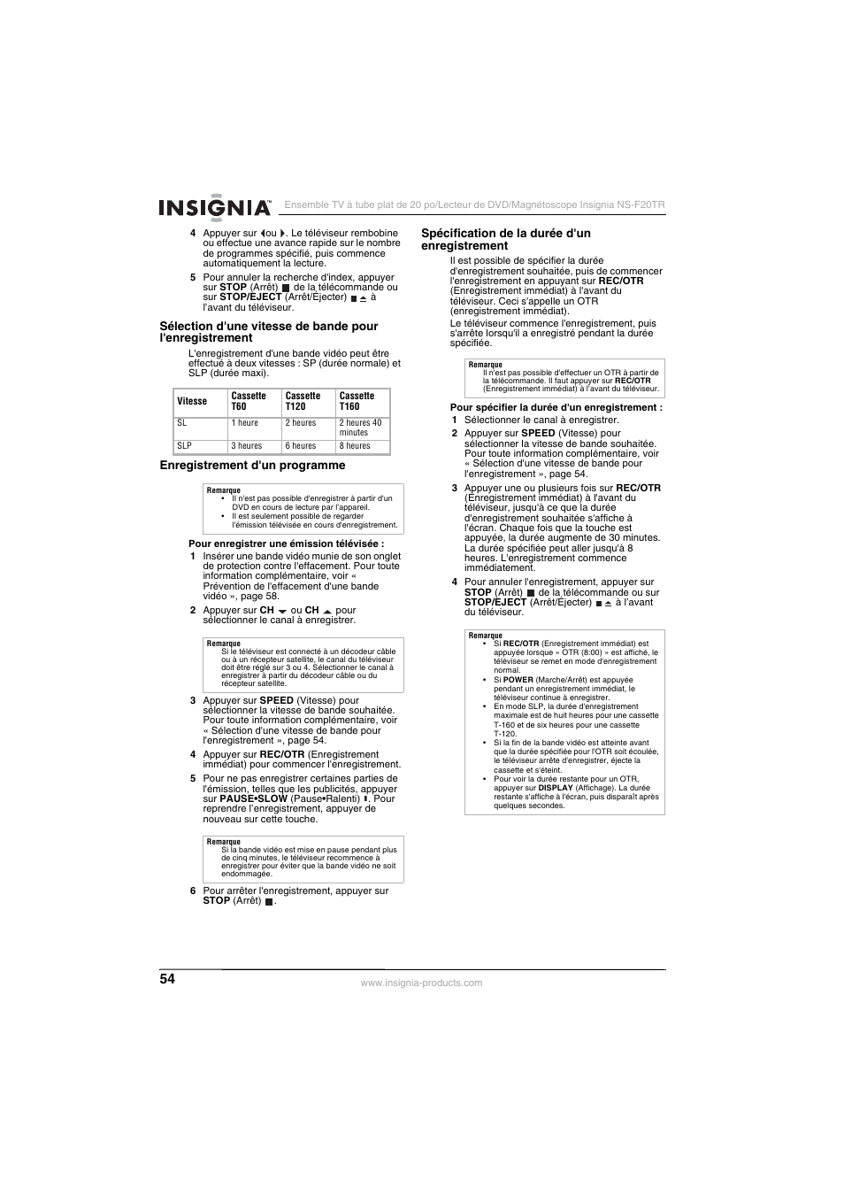 Insignia NS-F20TR User Manual | Page 54 / 112