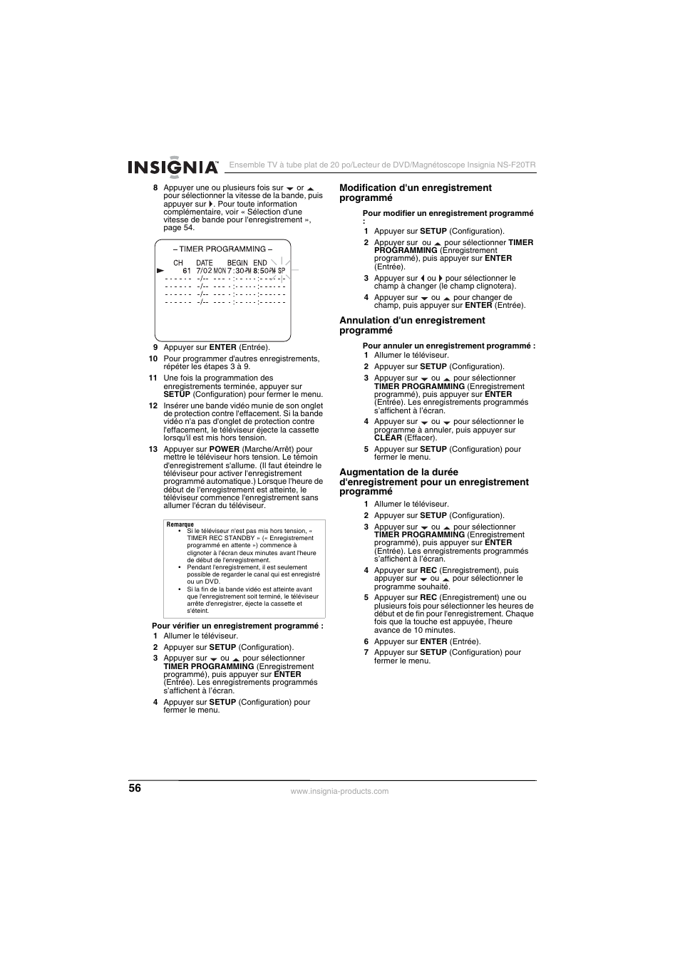 Insignia NS-F20TR User Manual | Page 56 / 112