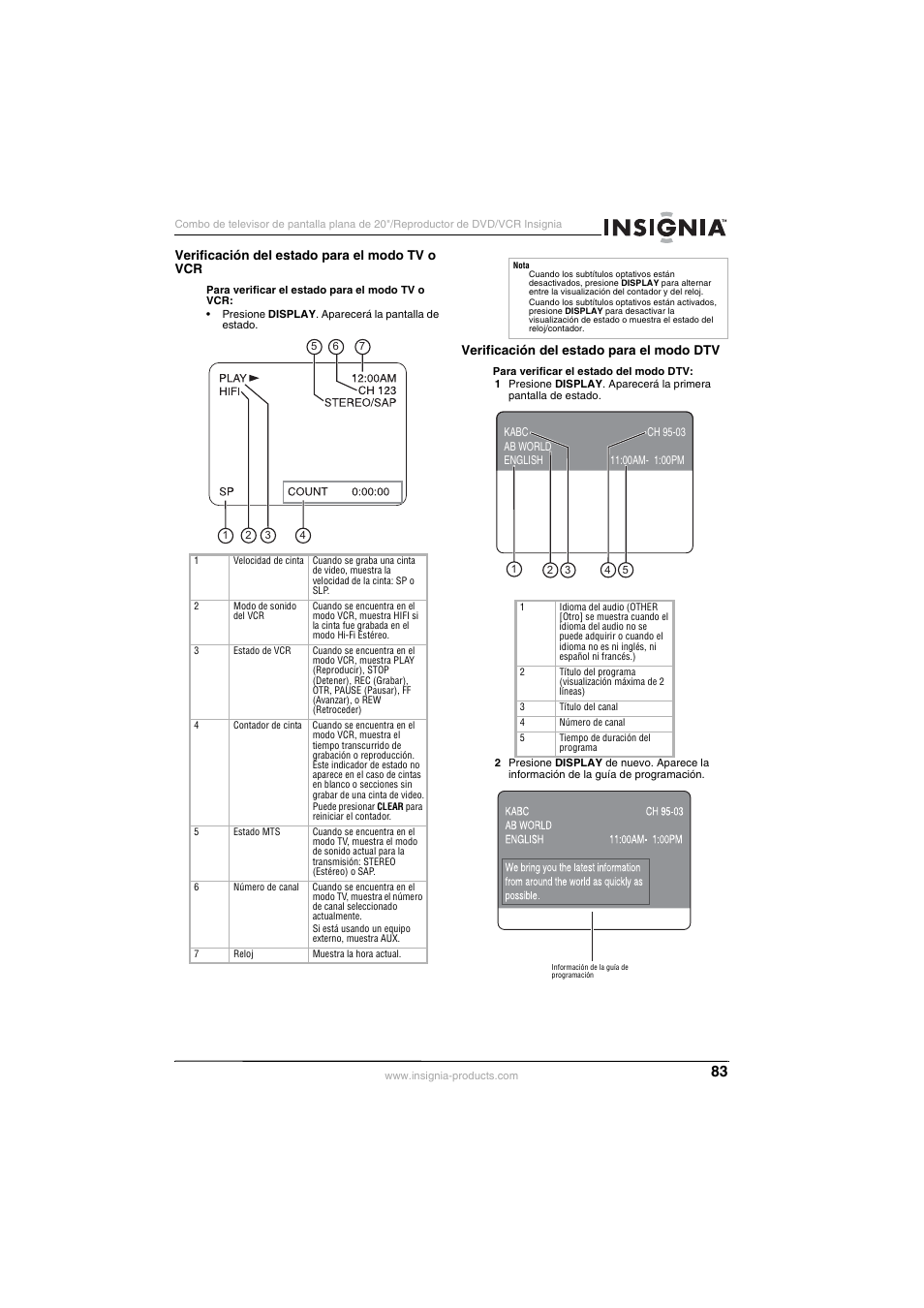Insignia NS-F20TR User Manual | Page 83 / 112