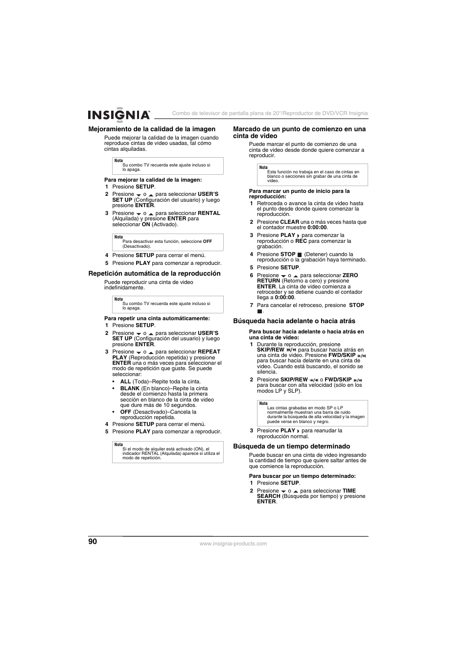 Insignia NS-F20TR User Manual | Page 90 / 112