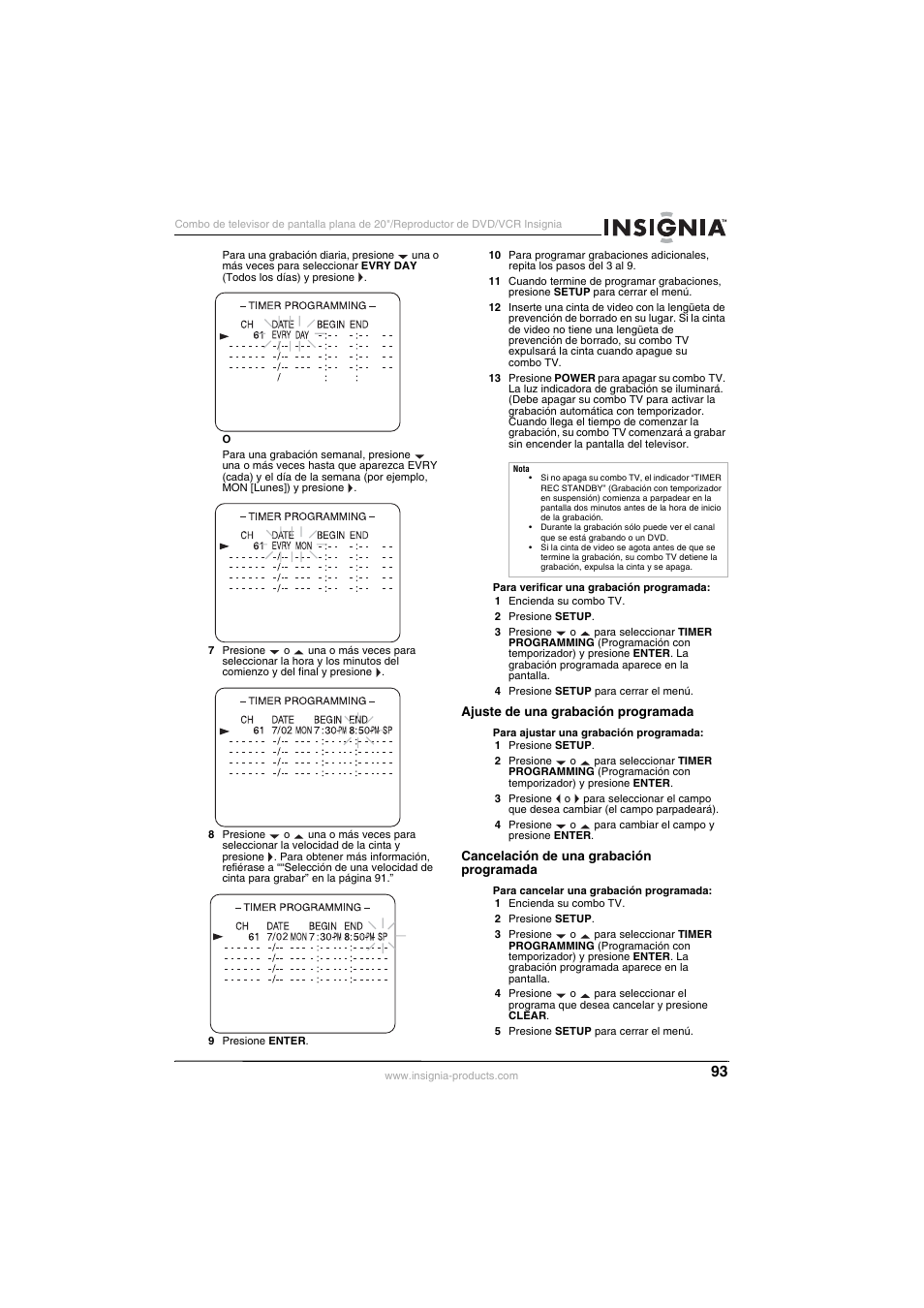Insignia NS-F20TR User Manual | Page 93 / 112