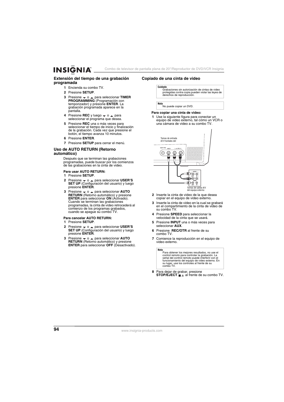 Insignia NS-F20TR User Manual | Page 94 / 112