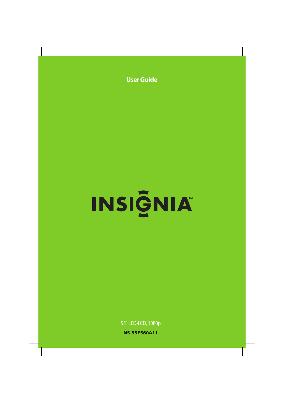 Insignia NS-55E560A11 User Manual | 36 pages