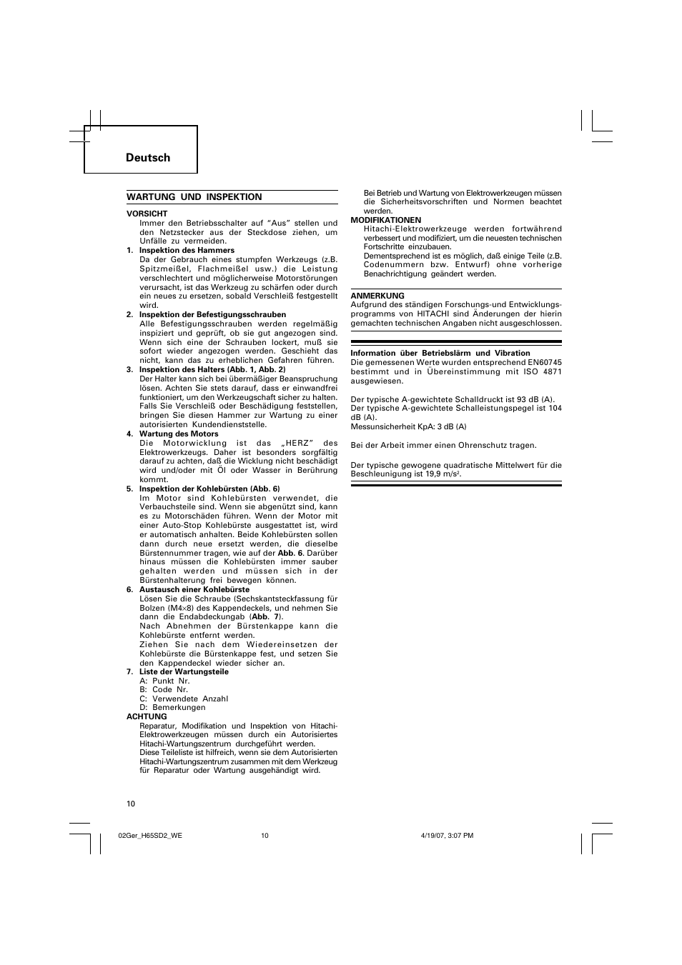 Deutsch | Insignia H 65SD2 User Manual | Page 11 / 41