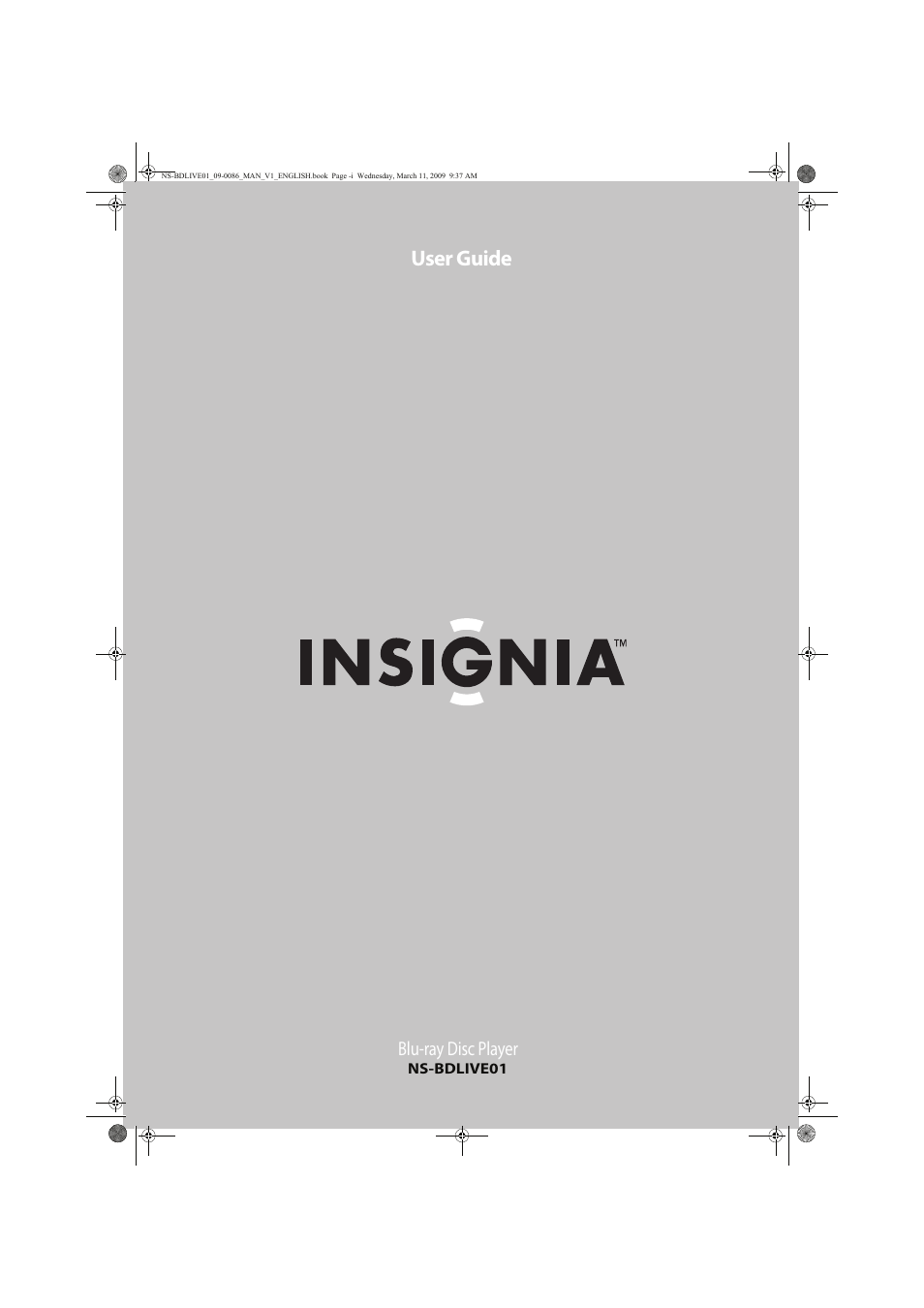 Insignia NS-BDLIVE01 User Manual | 36 pages