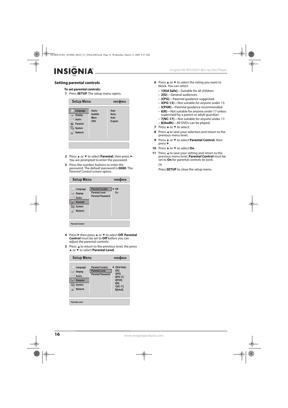 Insignia NS-BDLIVE01 User Manual | Page 20 / 36