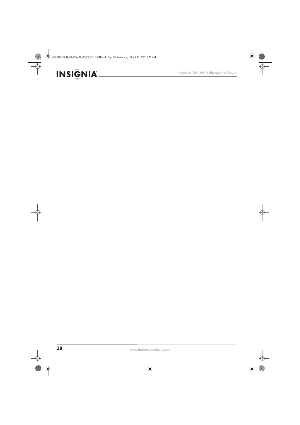 Insignia NS-BDLIVE01 User Manual | Page 32 / 36