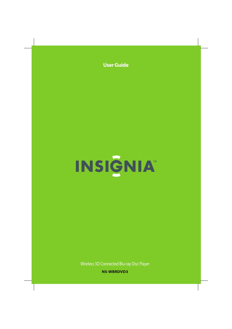 Insignia NS-WBRDVD3 User Manual | 40 pages
