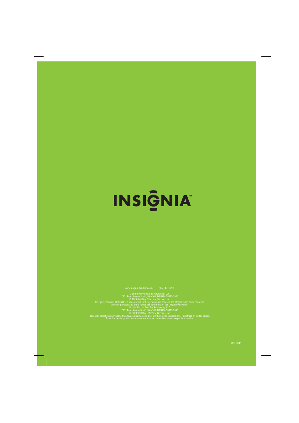 Insignia NS-LCD26-09 User Manual | Page 40 / 40