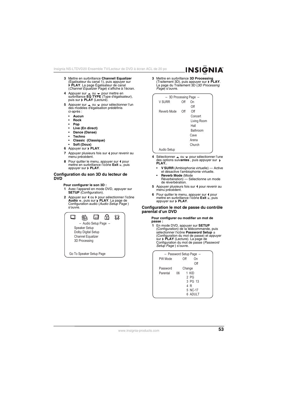 Insignia NS-LTDVD20 User Manual | Page 55 / 92