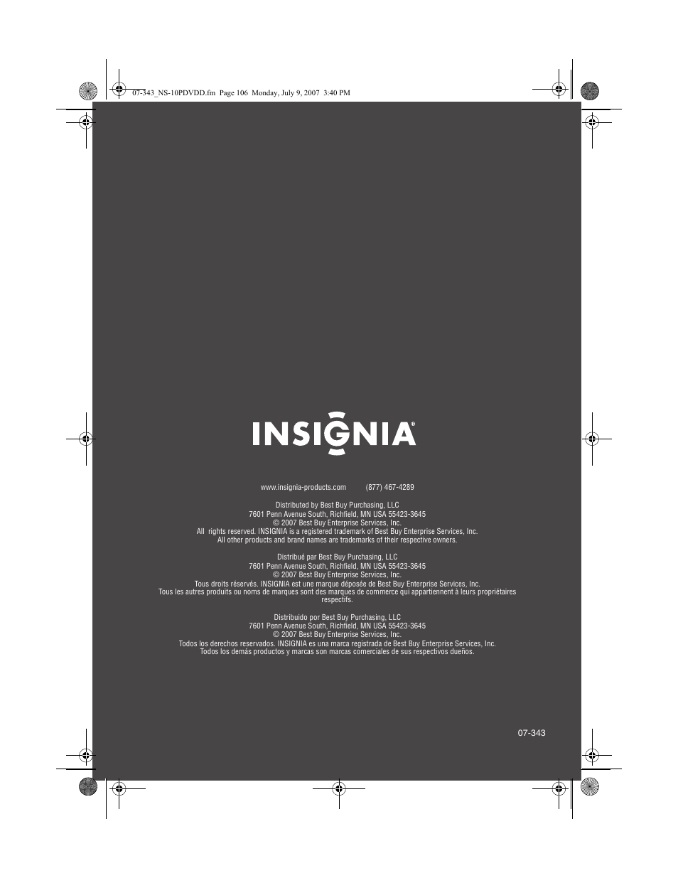 Insignia NS-10PDVDD User Manual | Page 108 / 108