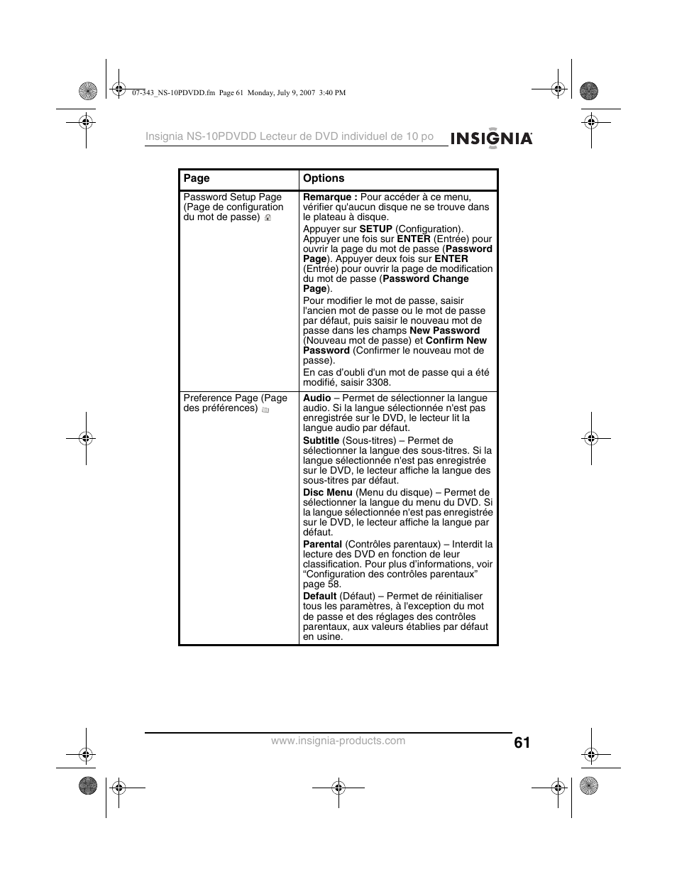 Insignia NS-10PDVDD User Manual | Page 63 / 108