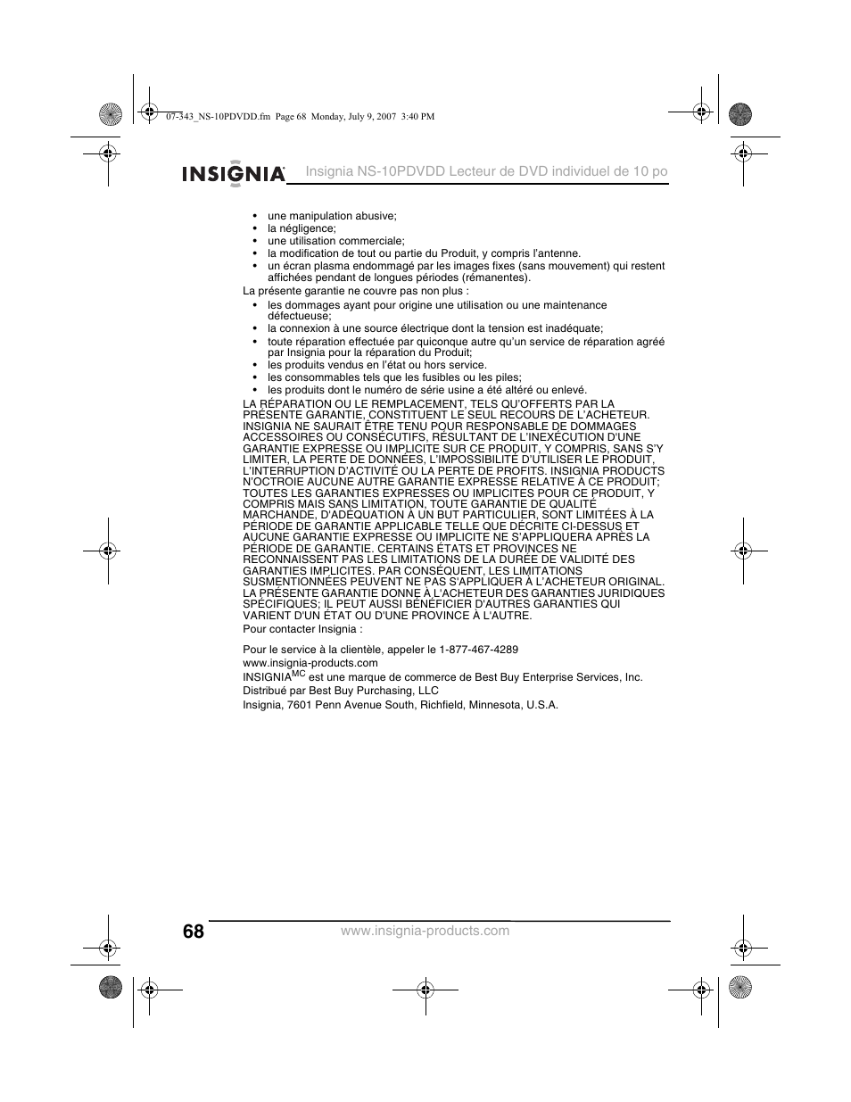 Insignia NS-10PDVDD User Manual | Page 70 / 108