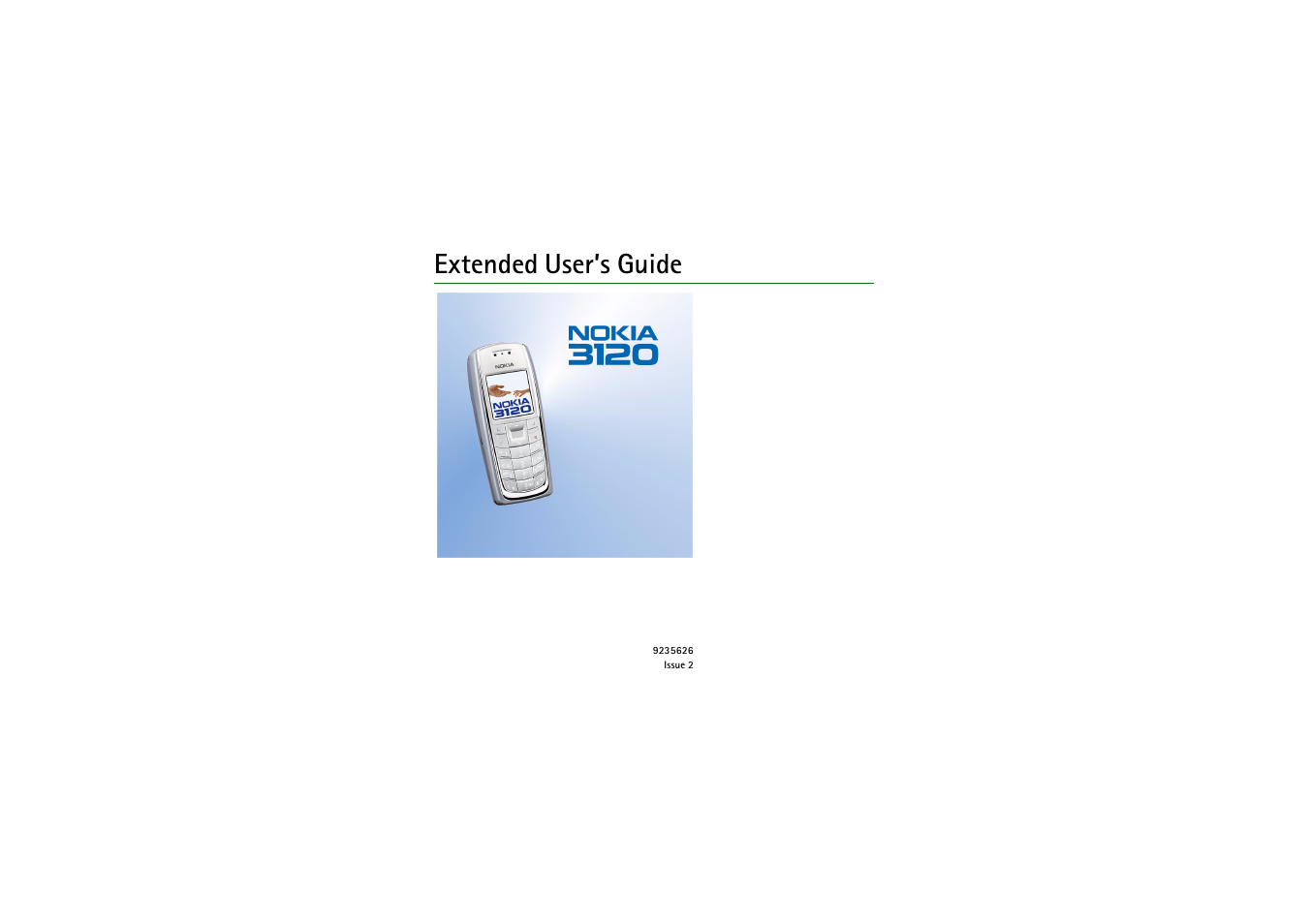 Nokia 3120  EN User Manual | 129 pages