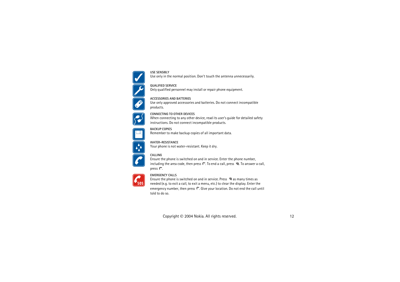 Nokia 3120  EN User Manual | Page 12 / 129