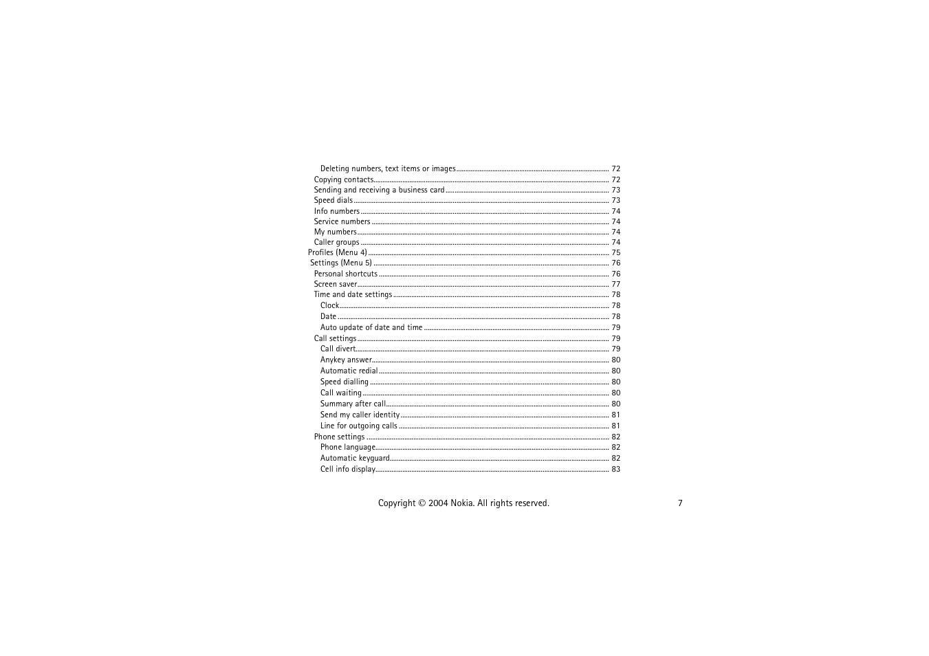 Nokia 3120  EN User Manual | Page 7 / 129