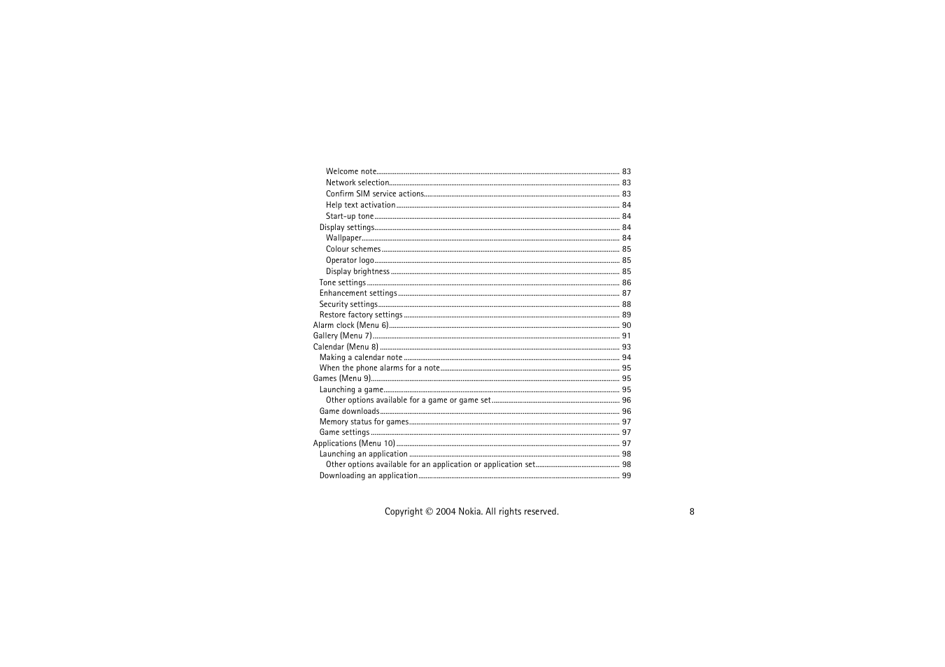 Nokia 3120  EN User Manual | Page 8 / 129