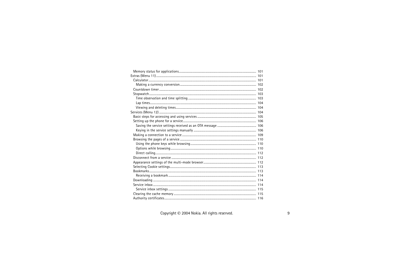 Nokia 3120  EN User Manual | Page 9 / 129