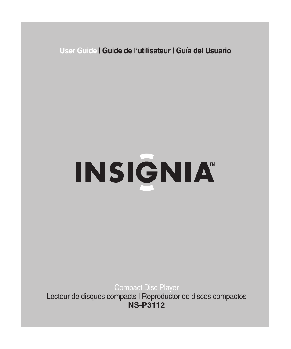 Insignia NS-P3112 User Manual | 70 pages