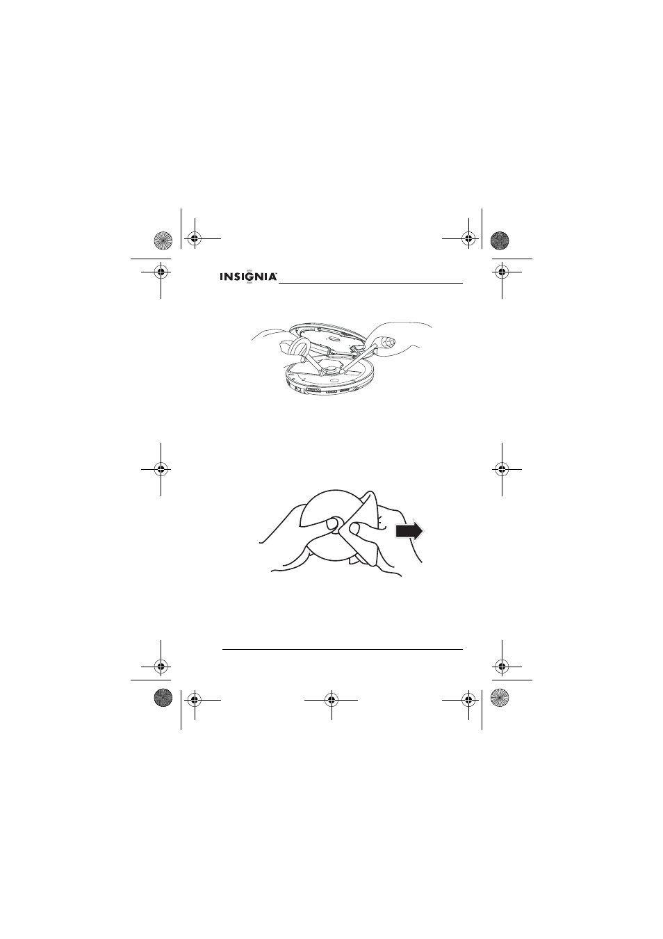 Cleaning the lens, Cleaning cds | Insignia NS-P3112 User Manual | Page 18 / 70