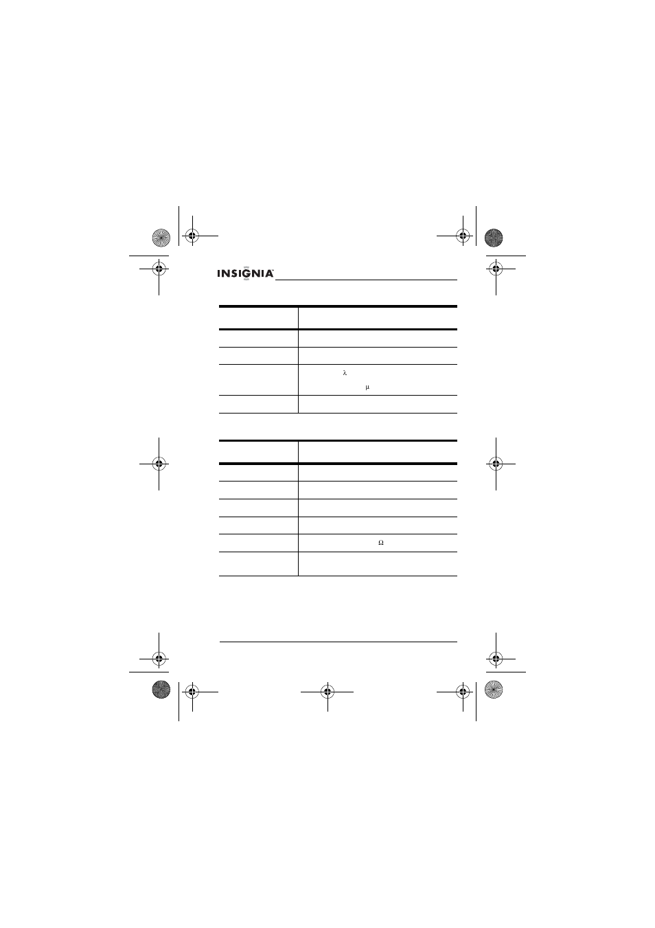 Specifications | Insignia NS-P3112 User Manual | Page 20 / 70