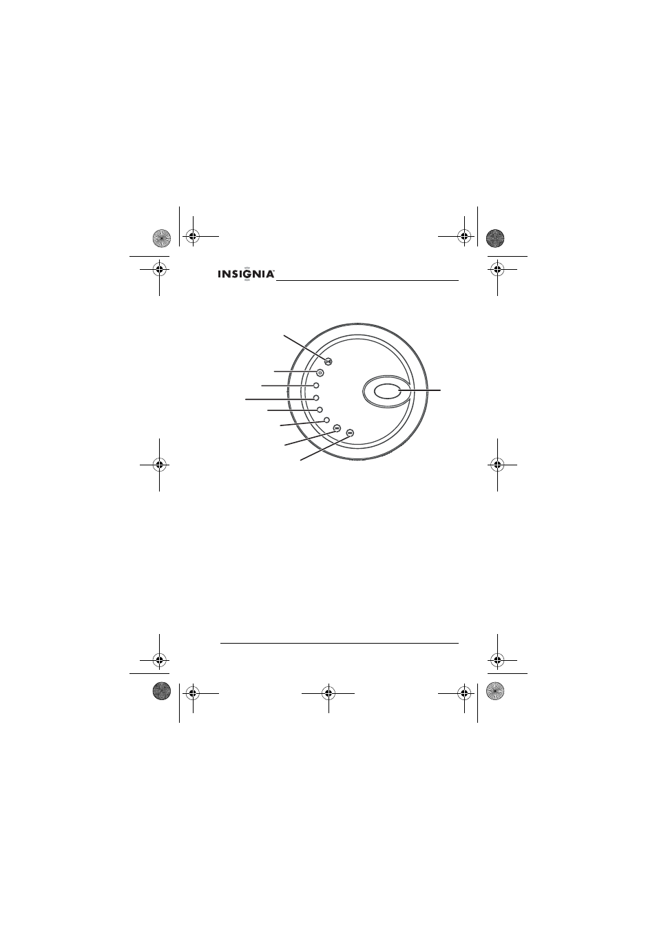 Présentation du lecteur de cd, Commandes du dessus | Insignia NS-P3112 User Manual | Page 26 / 70