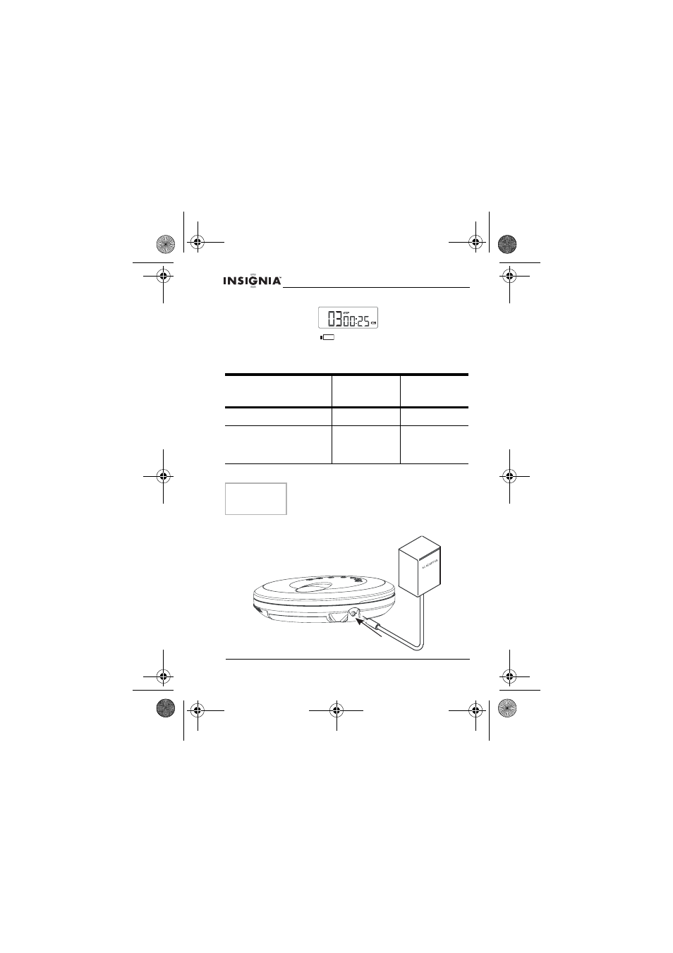 Connexion à l’alimentation ca | Insignia NS-P3112 User Manual | Page 30 / 70