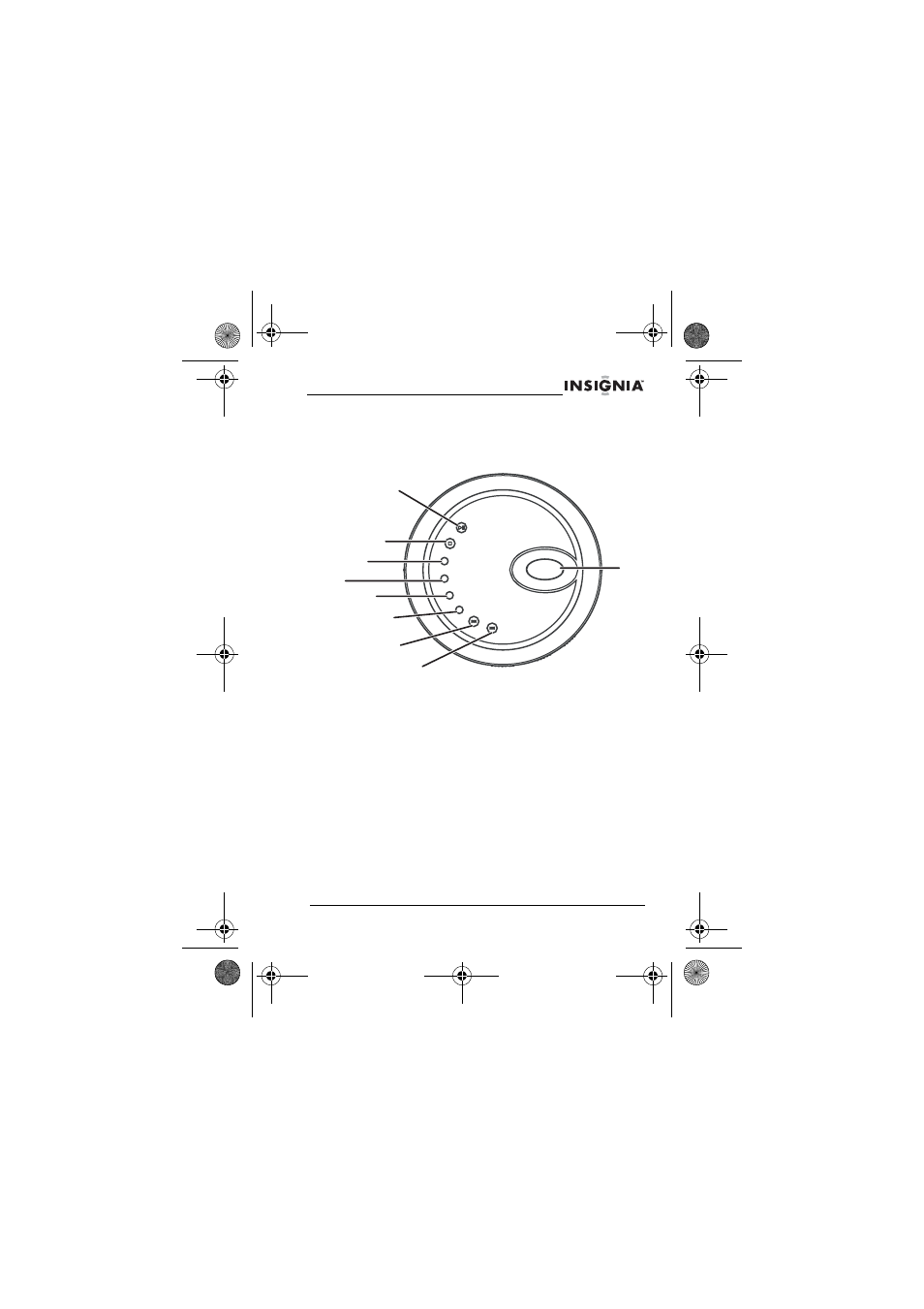 Familiarizándose con su reproductor de cd, Controles superiores | Insignia NS-P3112 User Manual | Page 49 / 70