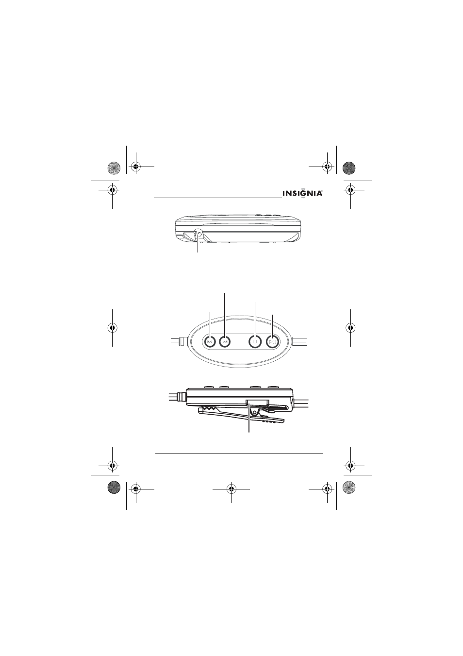 Conector lateral de entrada de cc, Control remoto, Superior | Lado, Conector lateral de entrada de cc control remoto | Insignia NS-P3112 User Manual | Page 51 / 70