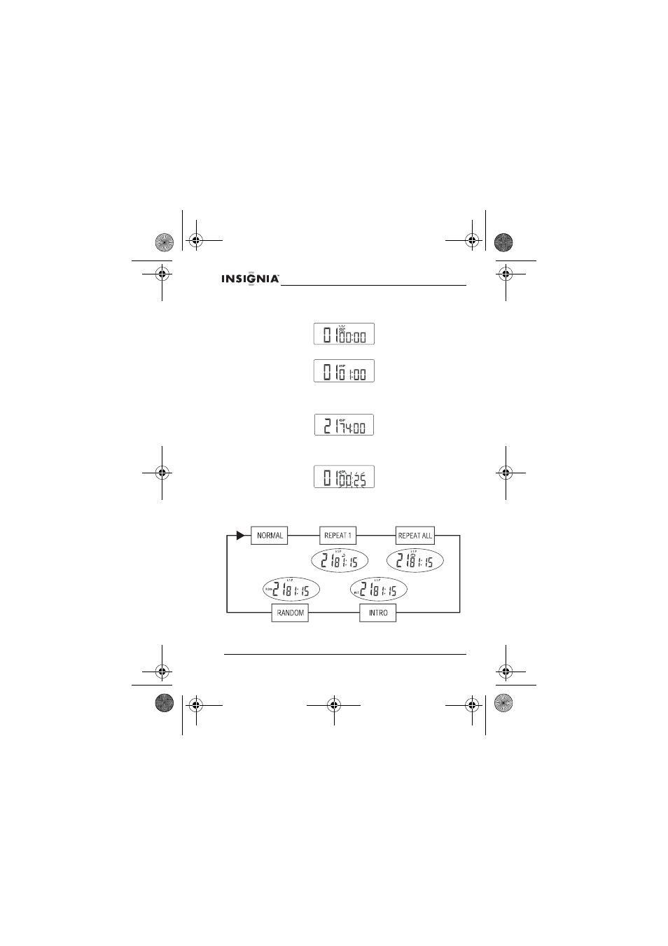 Reproducción de un cd detenido, Modos de reproducción | Insignia NS-P3112 User Manual | Page 58 / 70