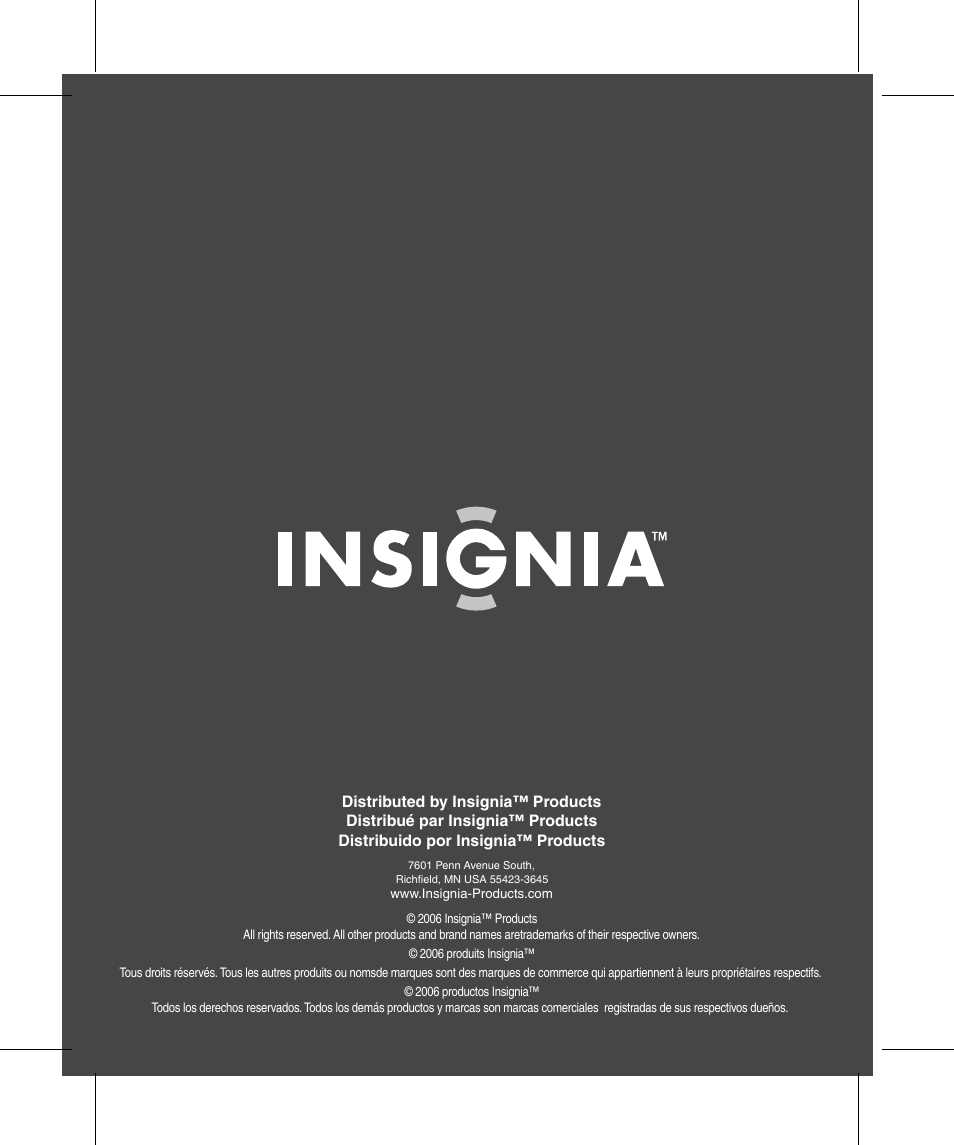 Insignia NS-P3112 User Manual | Page 70 / 70