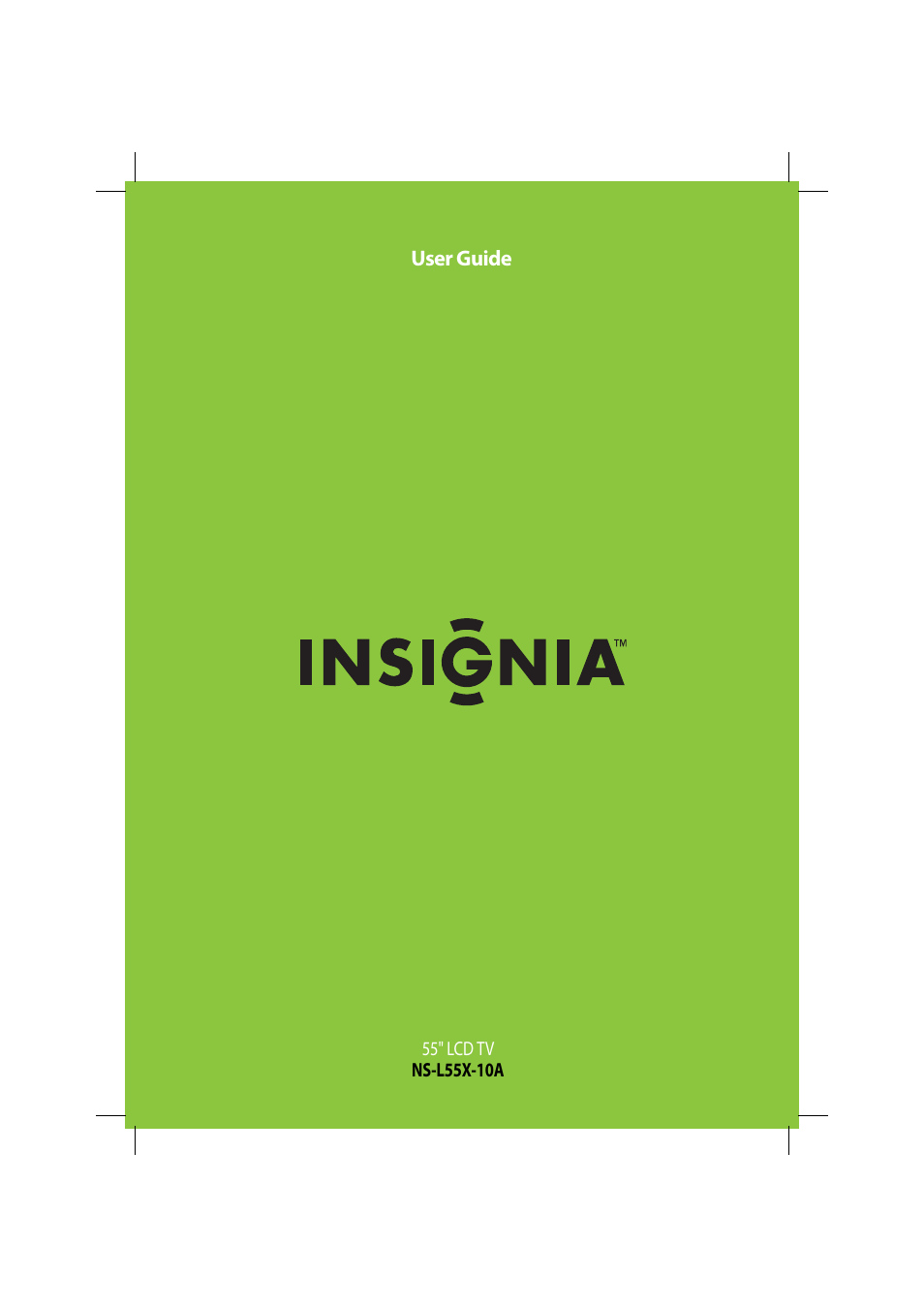 Insignia NS-L55X-10A User Manual | 60 pages