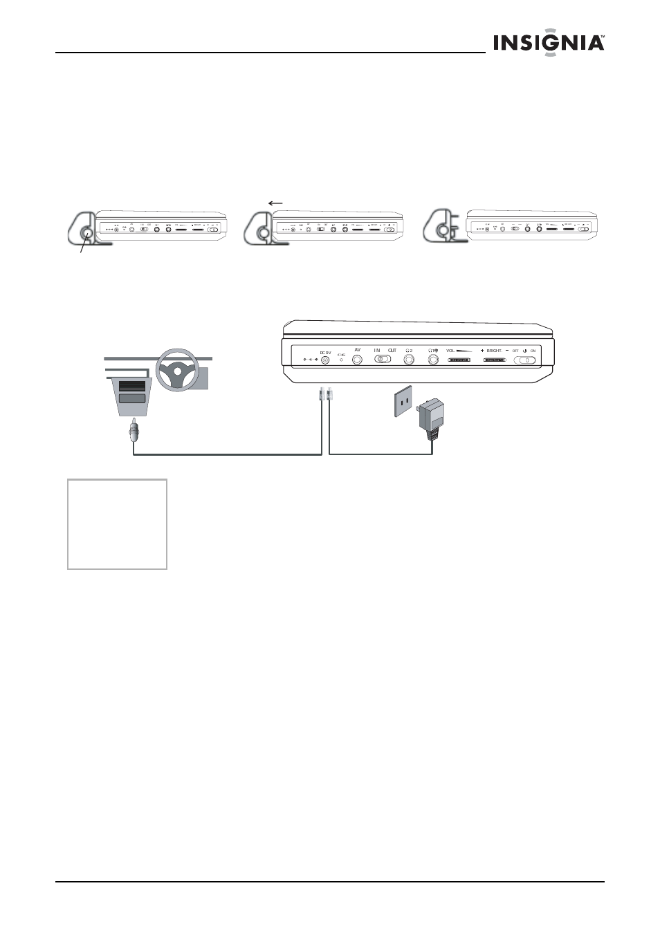 Connexions, Touche | Insignia NS-8PDVD User Manual | Page 44 / 104