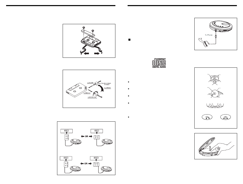 Listening with earphones, Handling compact discs, Listening in the car | Insignia IS-PA040718 User Manual | Page 4 / 9