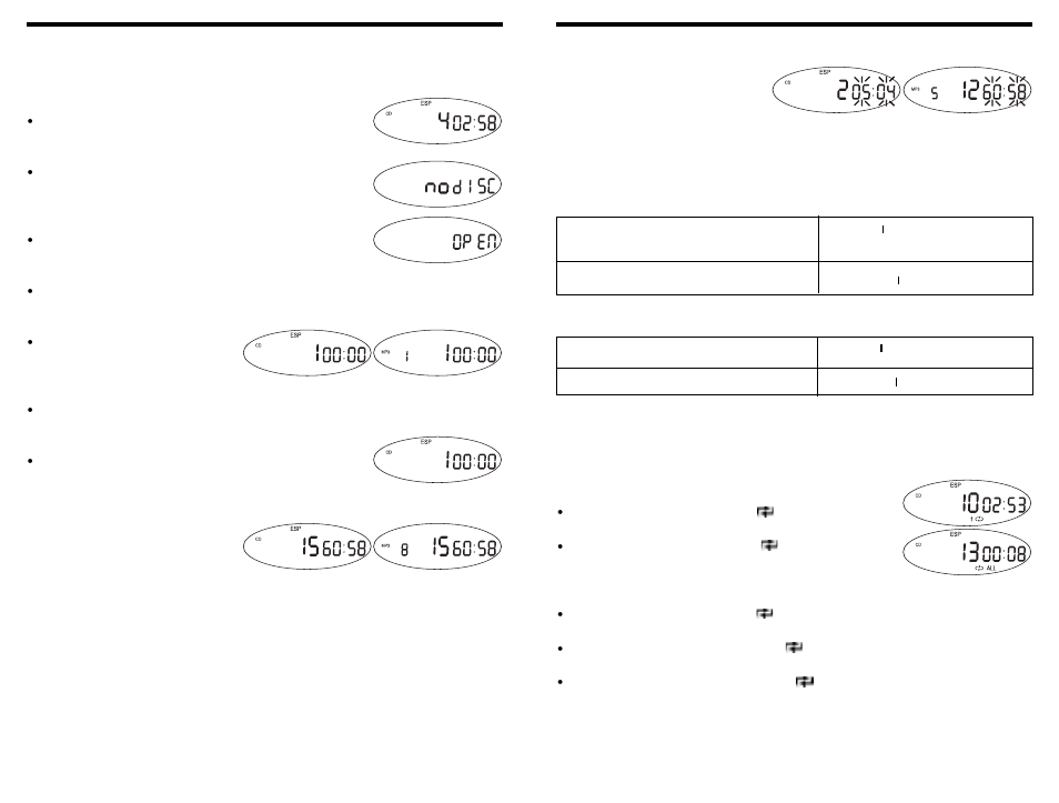 Lcd display information, Skip and search function | Insignia IS-PA040718 User Manual | Page 6 / 9