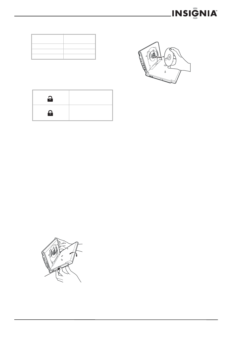 Chargement d’un dvd ou d’un cd | Insignia NS-MDDVD10 User Manual | Page 31 / 58