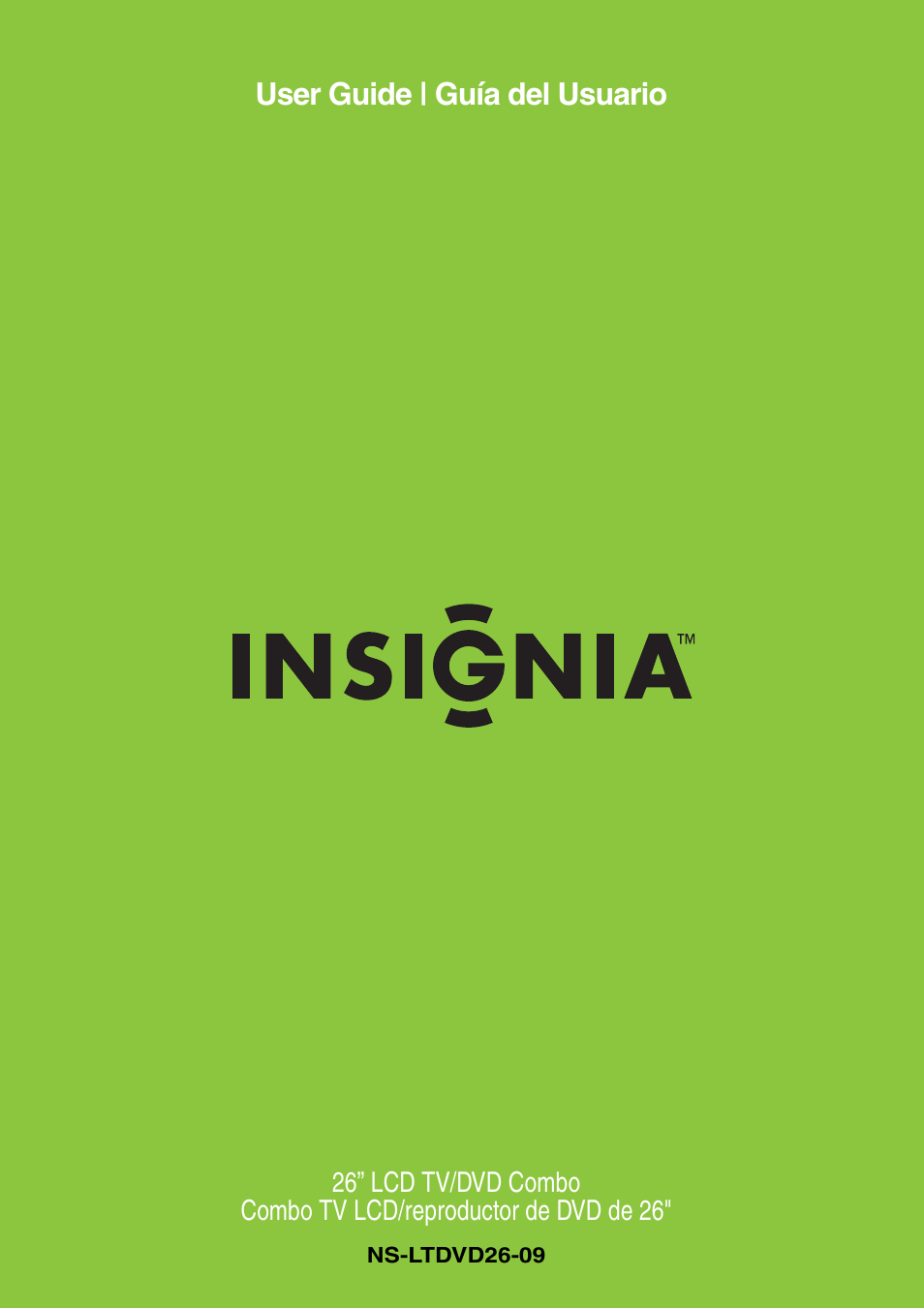 Insignia NS-LTDVD26-09 User Manual | 76 pages