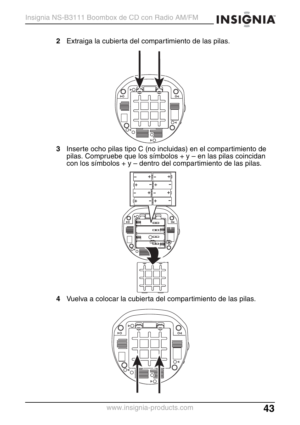 Insignia NS-B3111 User Manual | Page 43 / 56