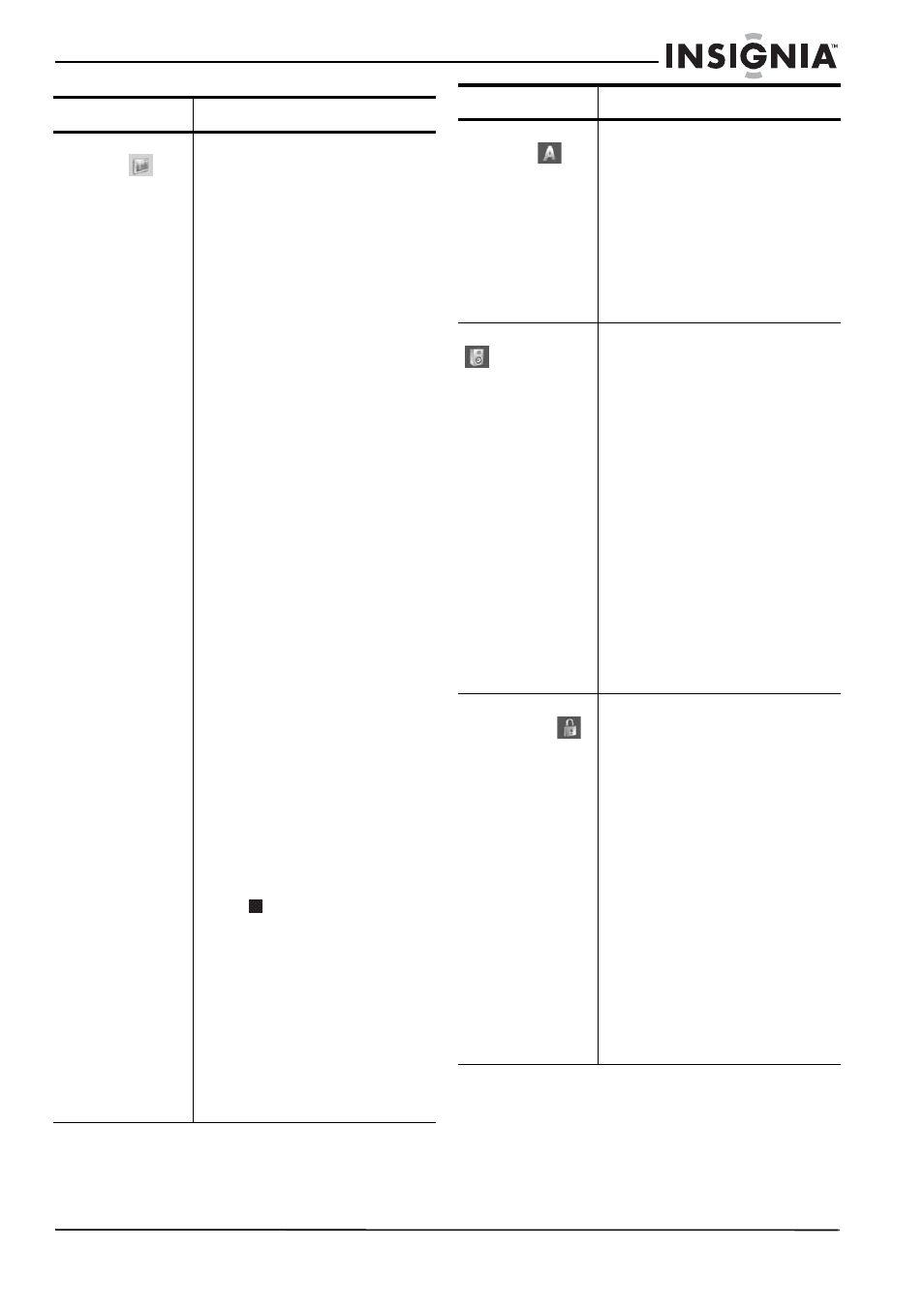Configuration générale, Paramétrage de la langue, Réglages audio | Paramètres de verrouillage | Insignia NS-DVDR1 User Manual | Page 53 / 118